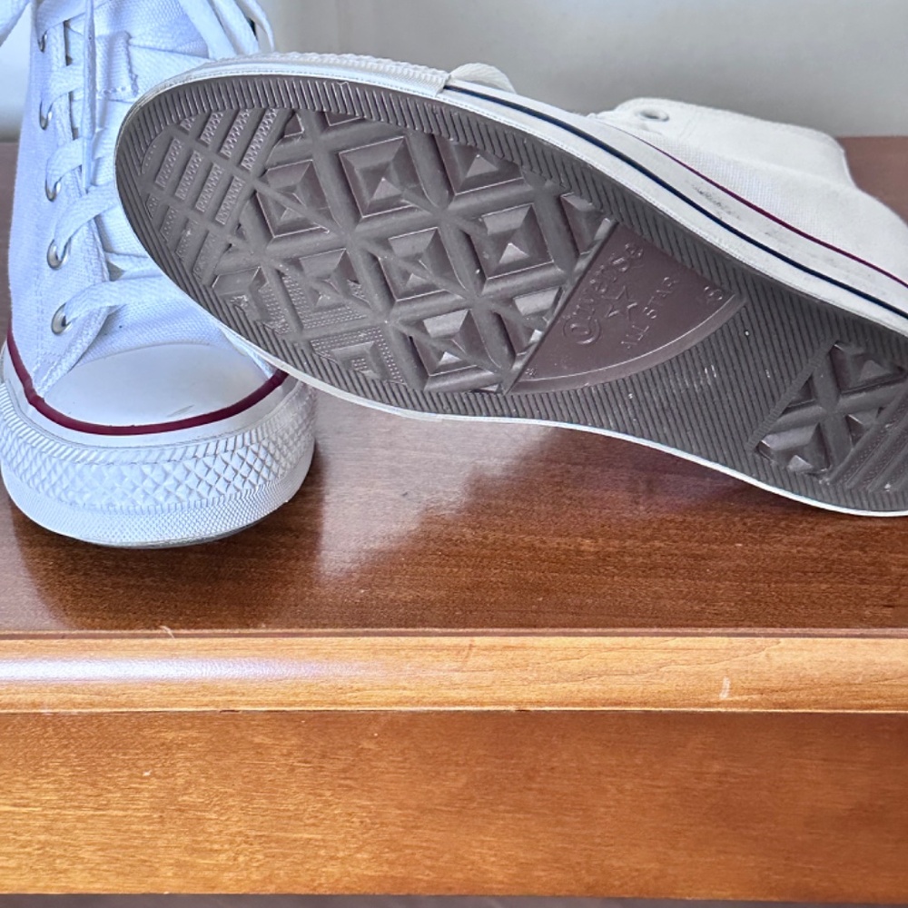 Converse Chuck Taylor All Star Hidden Wedge Platform White Sneaker - Picture 5 of 7